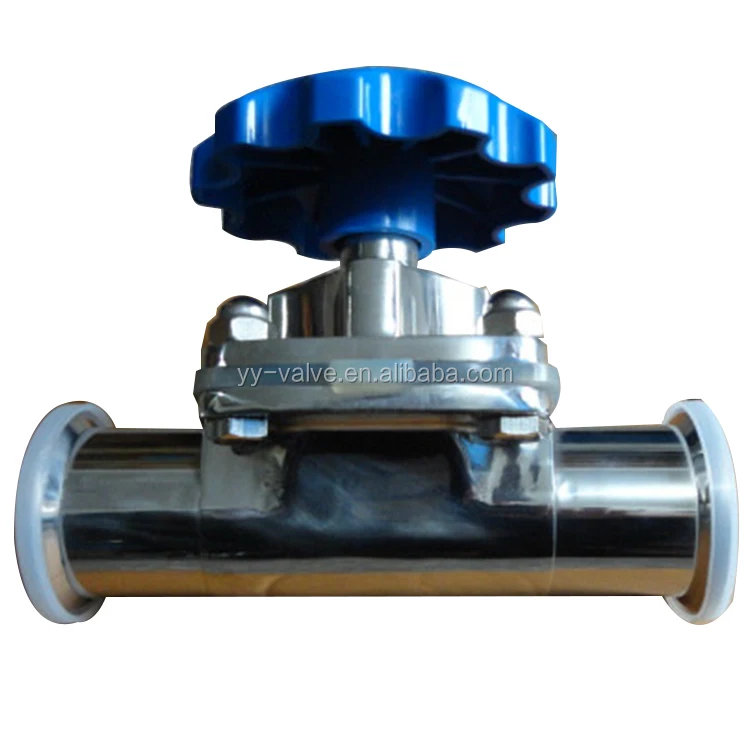 
China (ISO,CE certificate) sanitary stainless steel clamp 316L diaphragm Valve 