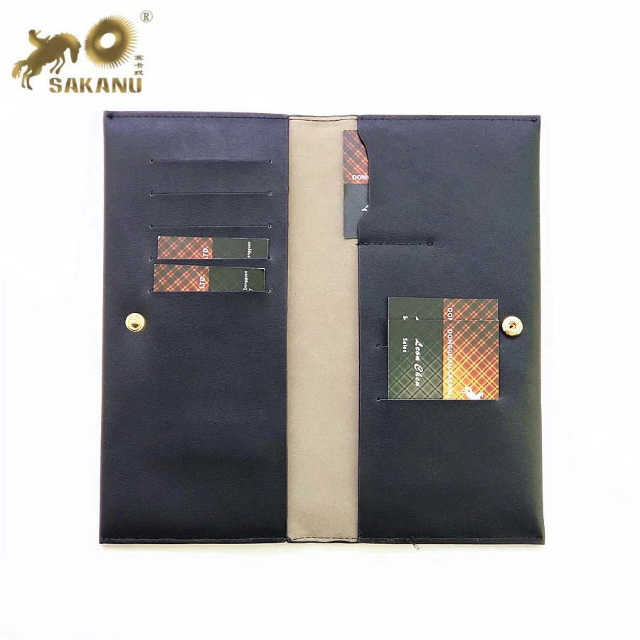 Simple style soft PU leather wallet purse pouch