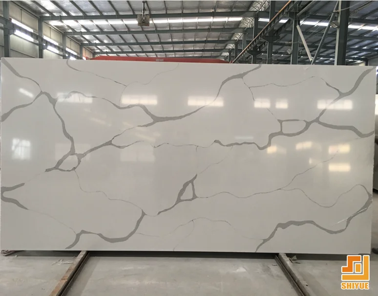 Polished Artificial Stone Calacatta Quartz Slab Price