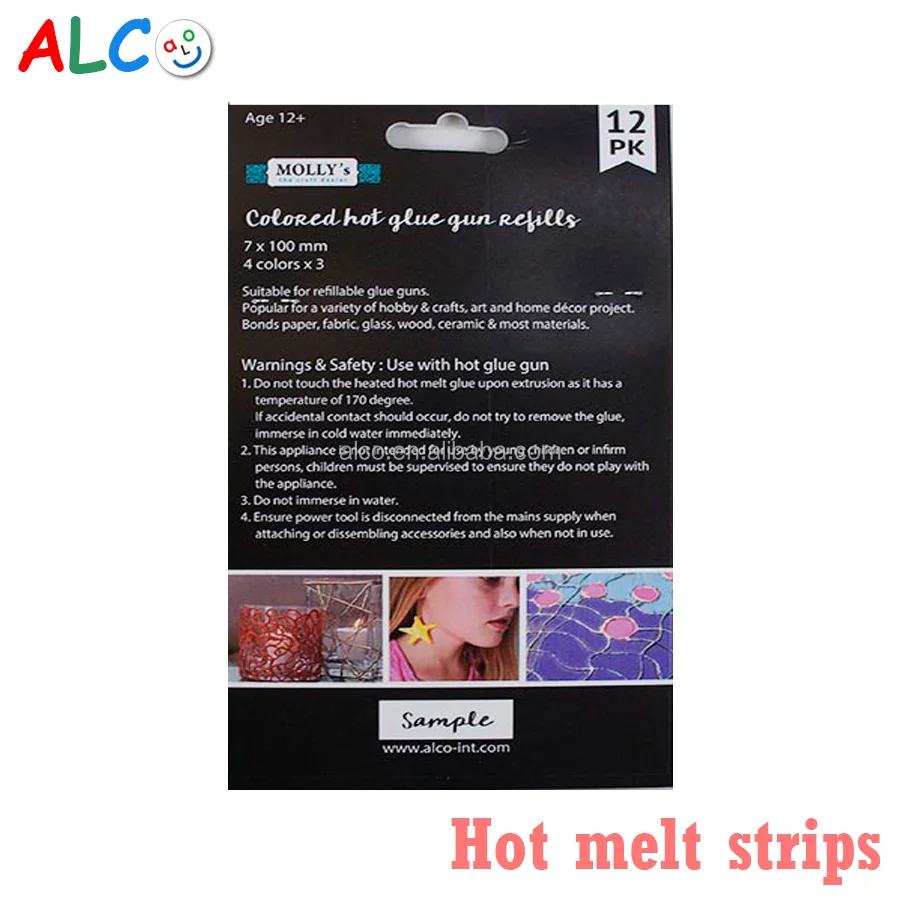 
4 Color Hot Adhesive Glue Sticks Craft Tool Use By Glue Gun 