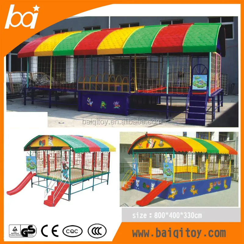 Small trampoline foam pit area Free Jump Sky zone Trampoline Park Bouncing Bed