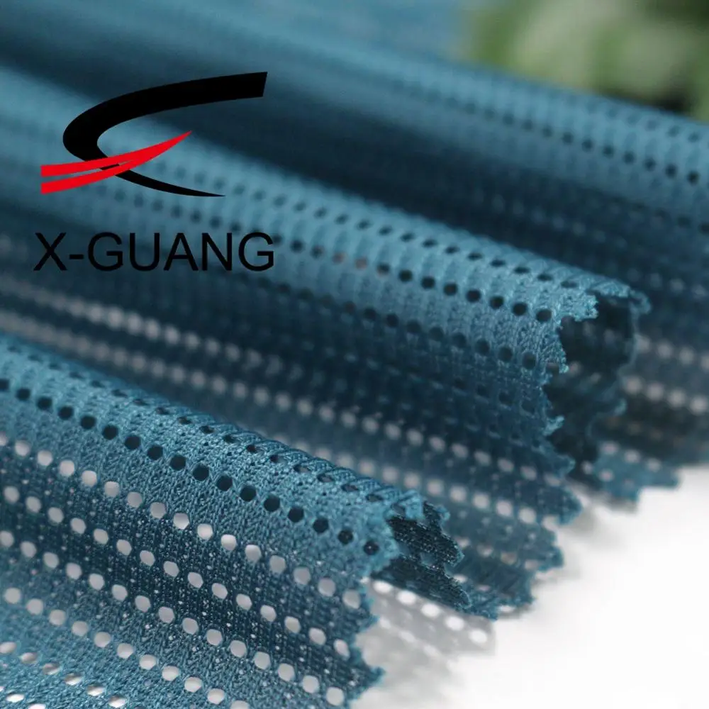 
Wholesale 100% Polyester Lining Dry Quick Hole Mesh Fabric For Sportswear 