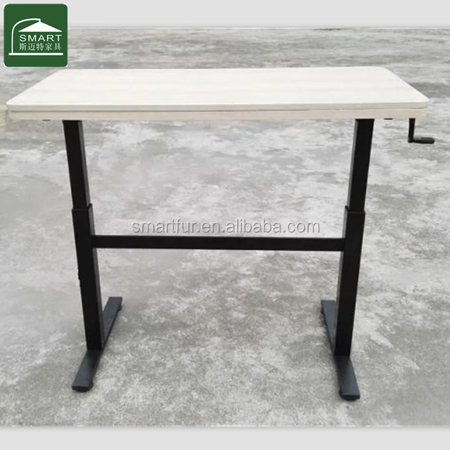 Sofa Corner Legs Chrome Iron High end Table Base Hardware Hand Crank Lift Office Desk Height Adjustable Metal Table Leg