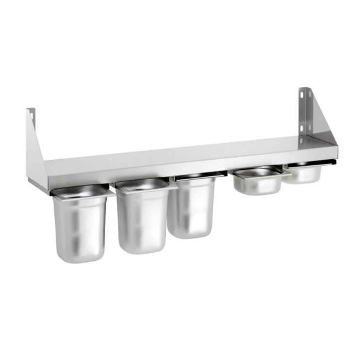 Hanging metal storage wall shelf rack for restaurant bar cafe kitchen