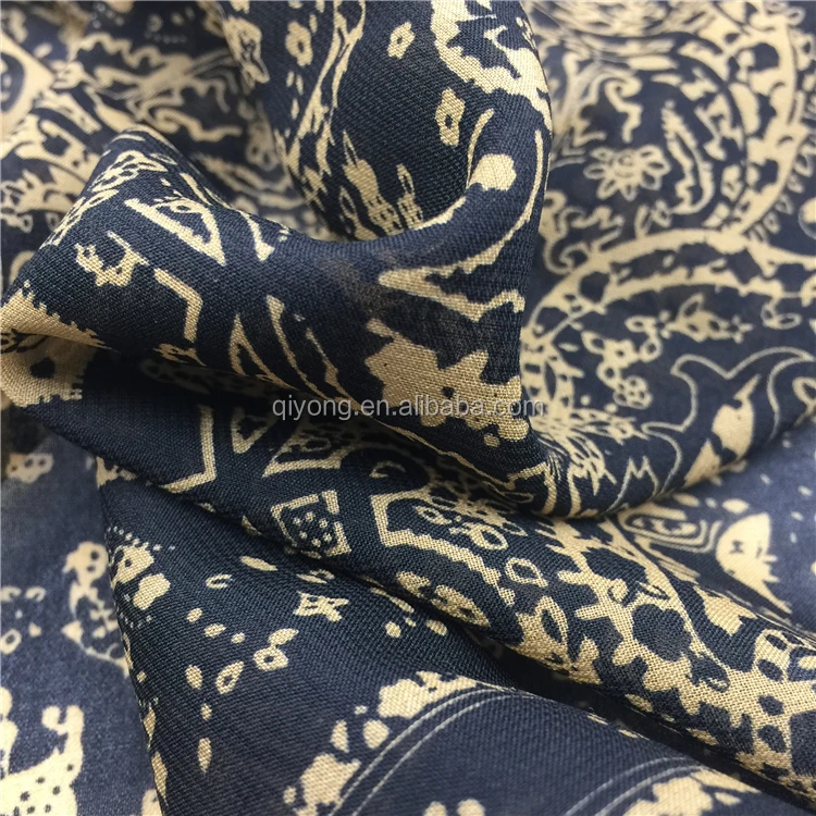 Manufacturer Supply Printed 100% Polyester Sheer Dubai Chiffon Fabric for Lady Dress,Blouse,Shirt