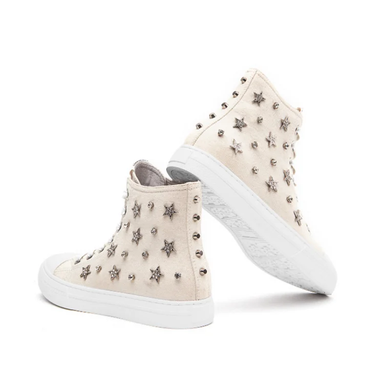 High Top Jeans Canvas Casual Sneaker for Men and Women