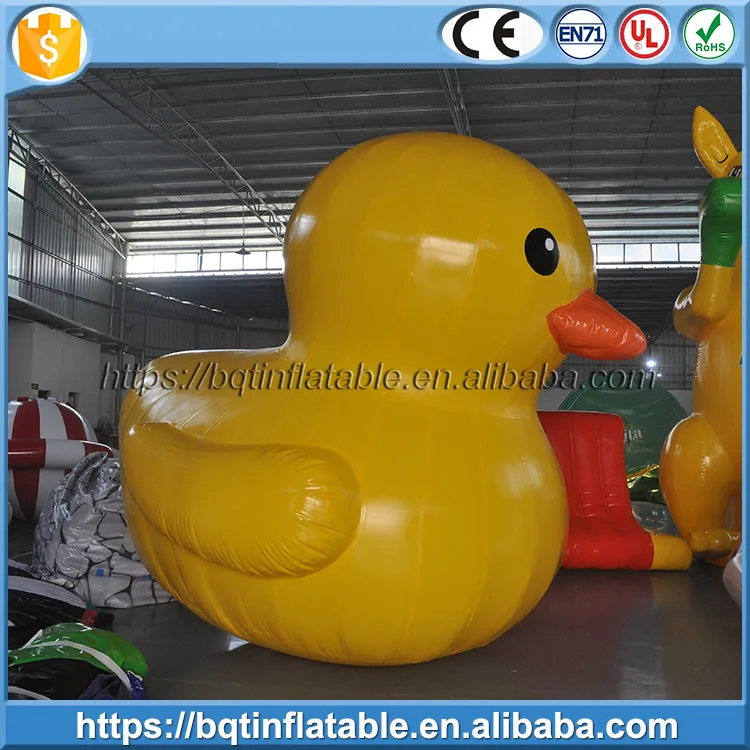 2017 inflatable yellow duck for advertising, giant inflatable duck floating in the water