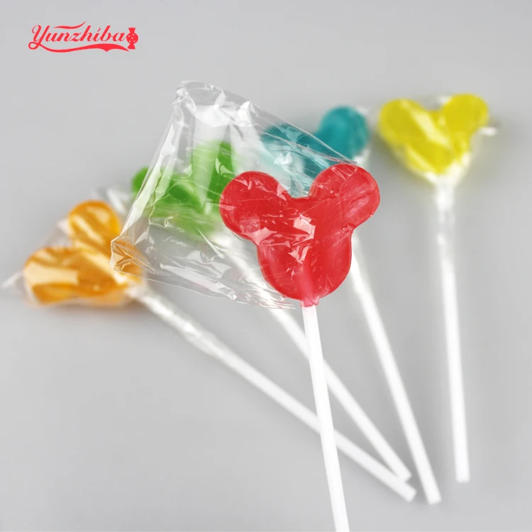 Manufacturer Direct Sale 12g Micky Shaped Lollipops In Hard Candies