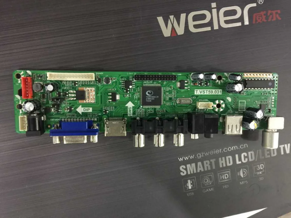 Weier GUANGZHOU FACTORY V59 PCB mainboard LCD LED TV