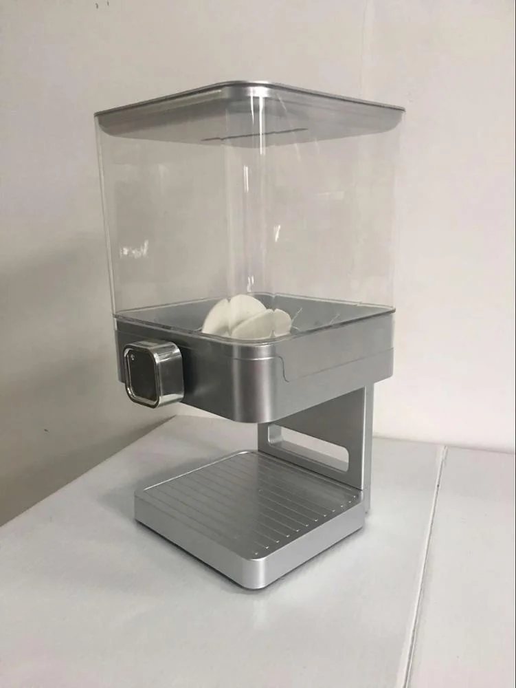 High quality bulk cereal dispenser wall mounted plastic cereal dispenser