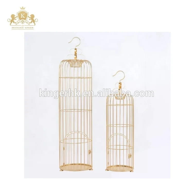 
Big Gold Metal Wedding bird cage for evert home decoration 