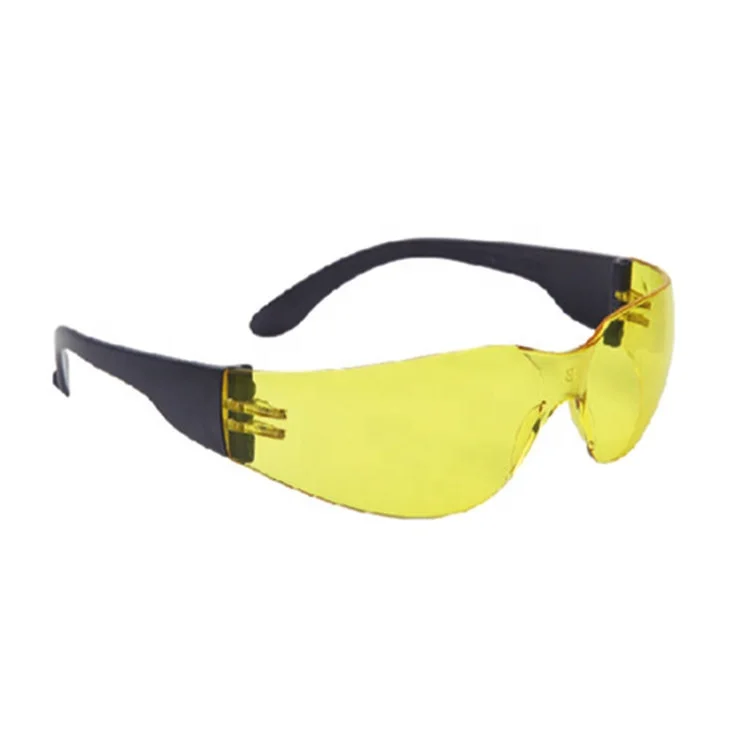 CE good safety spectacles clear or dark lenses eye protection glasses SF012