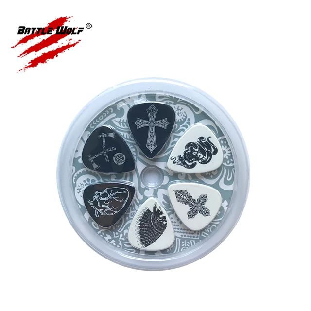 Professional 12Pcs Packaging Guitar Pick Pack Plastic