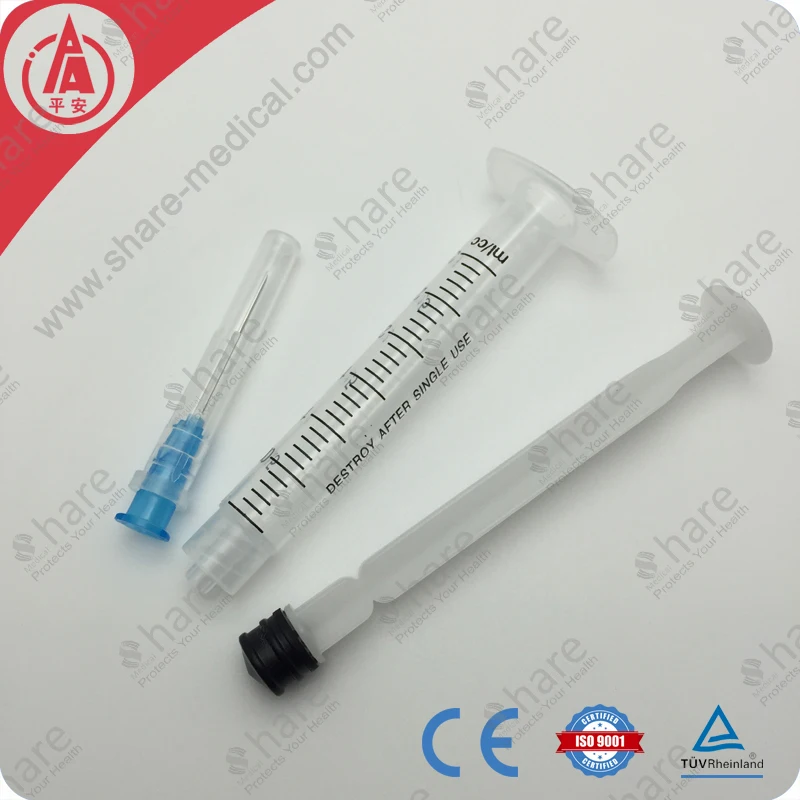 Hot selling 3ml luer lock syringe with needle