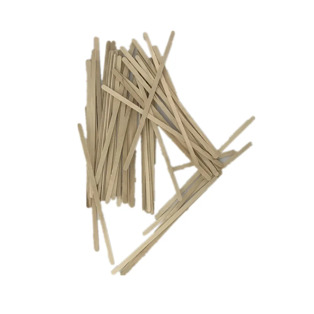 disposable wooden birch coffee slim stirrer