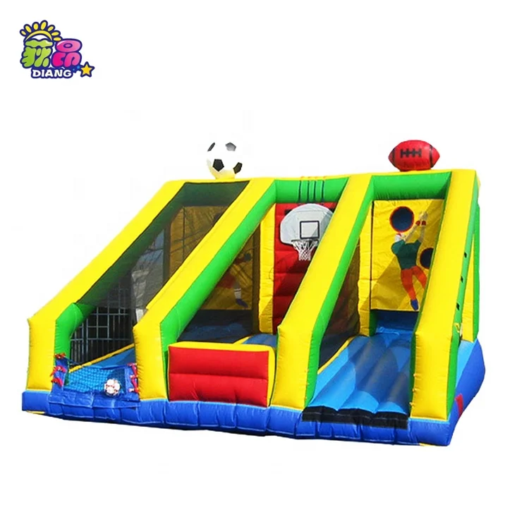 New inflatable speed soccer shooter cage/inflatable soccer shooting games Factory direct sales inflatable