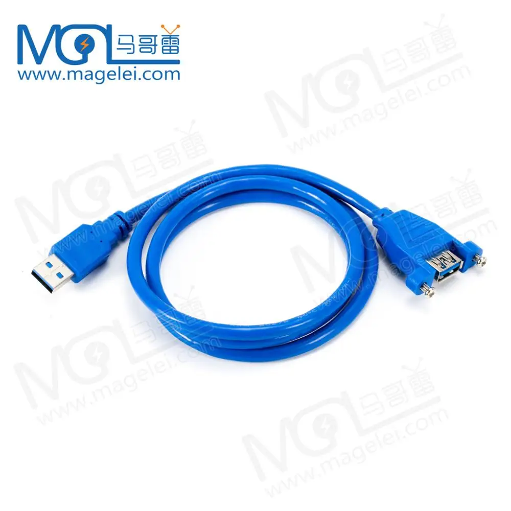 USB3.0 удлинитель с ушками USB3.0 AM-AF с отверстия под винт для фиксации коробки щитка мужчин и женщин