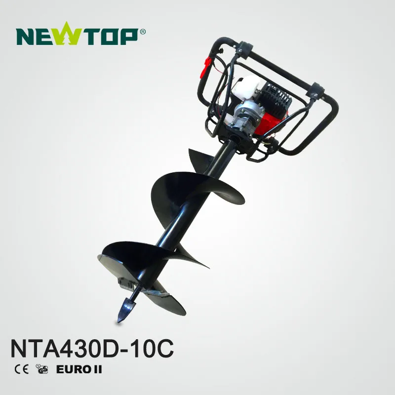 Gasoline drilling machine NTA430D-10C Ground Ice Drill hand manual earth soil auger