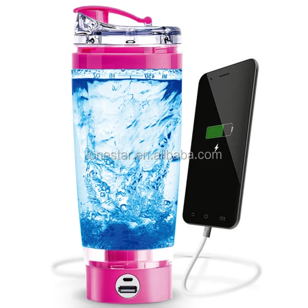 600ml Bpa Free Energy Drink  Protein Shaker Bottle 450ml Lightweight Leak proof Electric Shaker Bottle for Sports