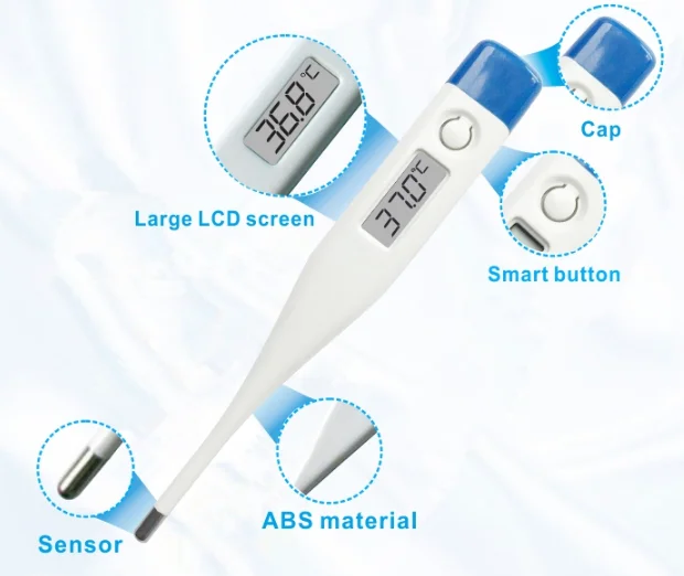 
CE/ISO Approved Home Use Electronic Rigid Tip Digital Thermometer, Electronic Thermometer 