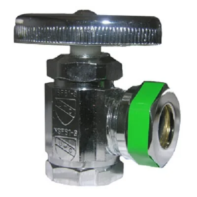 5/8 OD X 3/8 C 1/4 TURN PLUMBING WATER ANGLE STRAIGHT STOP VALVE