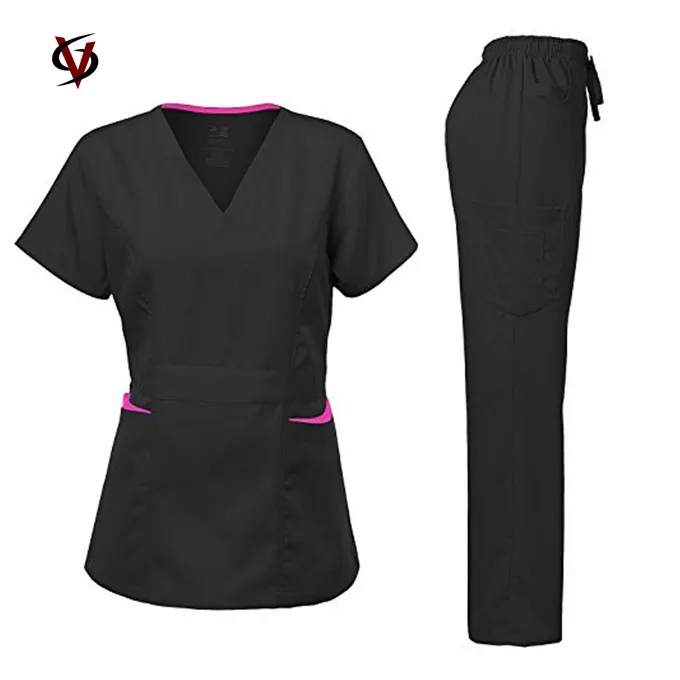 
High Quality Customized Hospital Waterproof Nurse Medical Scrub 