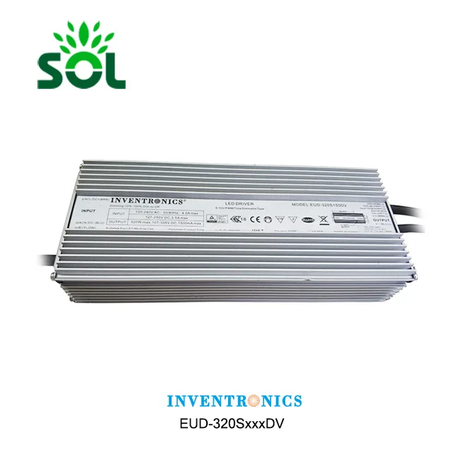 Inventronics EUD Series 600W 0-10V Timer Dimmable Programmable IP67 Led Driver