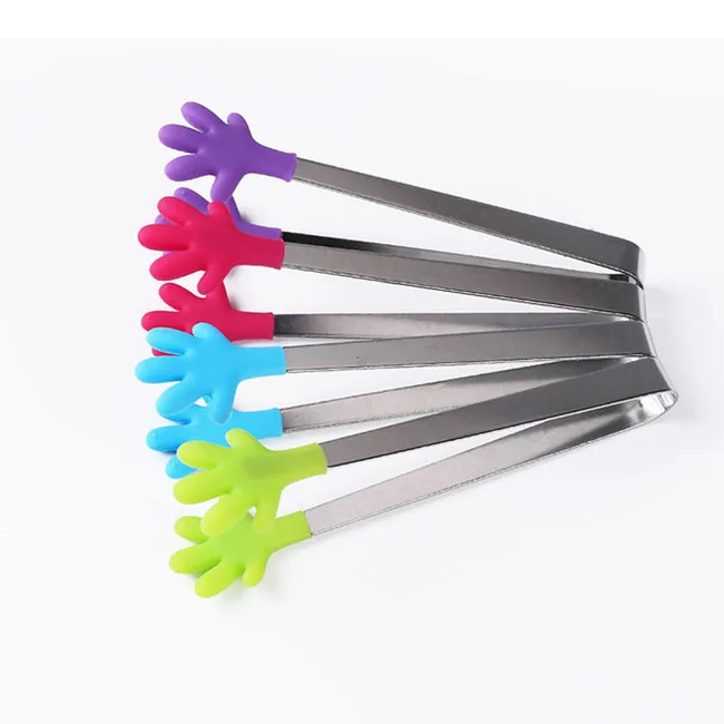 
Custom Stainless Steel Material Silicone Cover Food Tong 