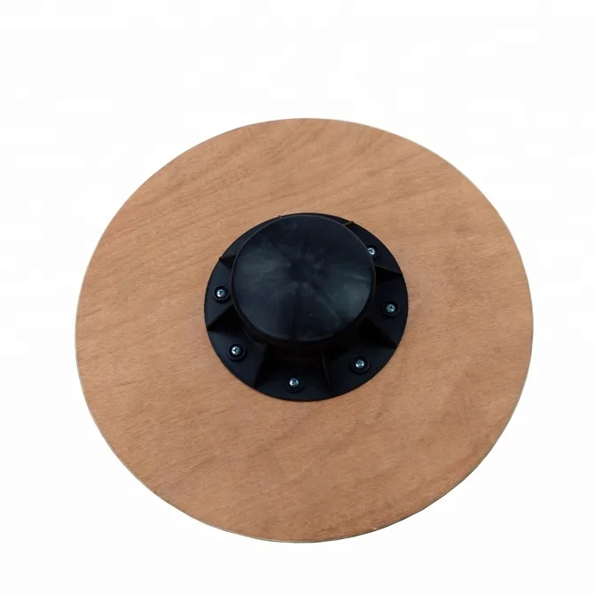 Wooden Balance Board, Wobble Board Training Physio 40cm Non-Slip Round Self Fitness Trainer Body Exercise Gym Sports Performance