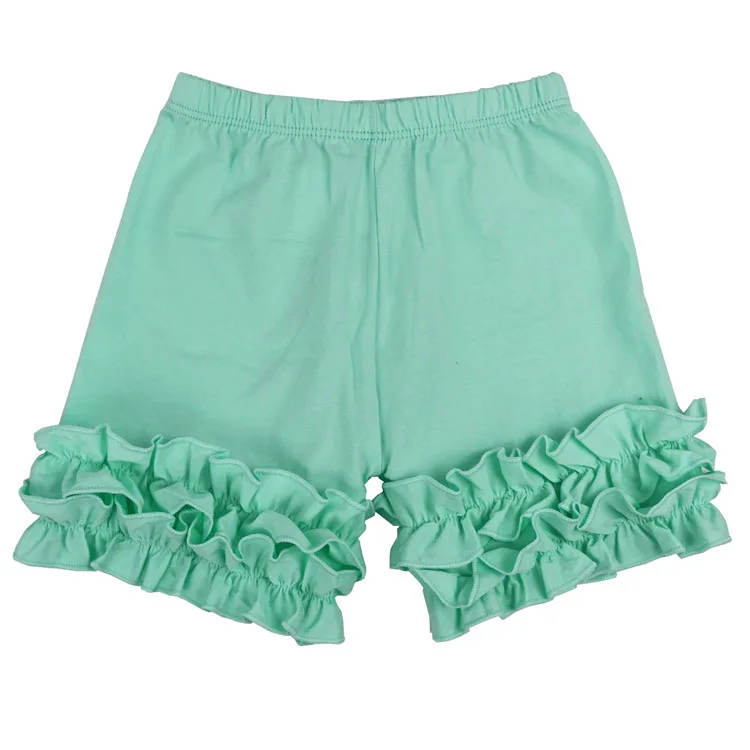 
Baby Solid Ruffle Shorts Girl Summer Boutique fifth pants 10colors 6size 