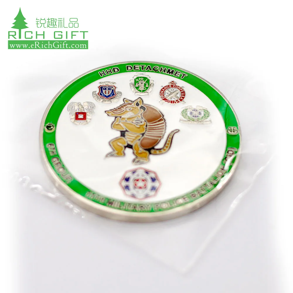 Factory price cheap custom metal printed soft enamel stamping coins commemorate souvenir coin with gift box