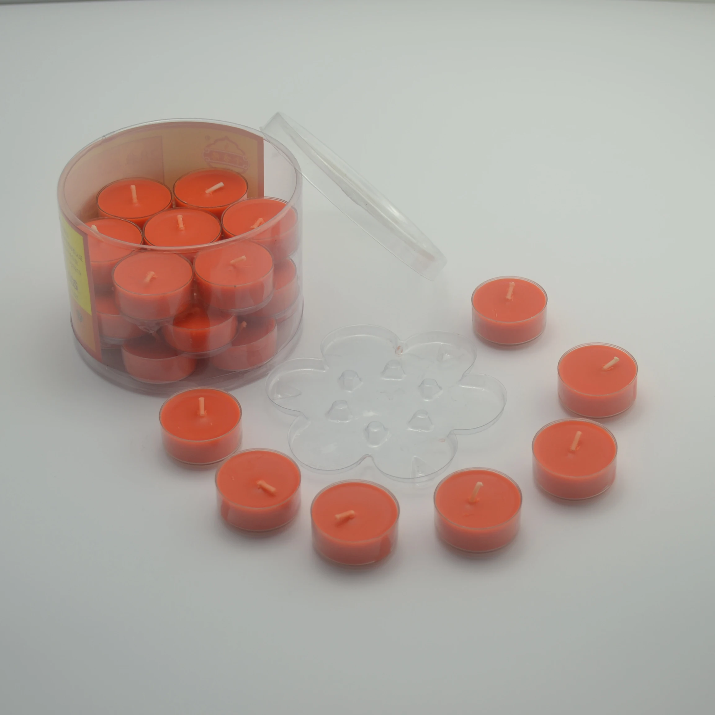 Wholesale Custom High Quality Clear Transparent Plastic Packing Cylinder Wax Melts Candle Jar Packaging Boxes Container with Lid