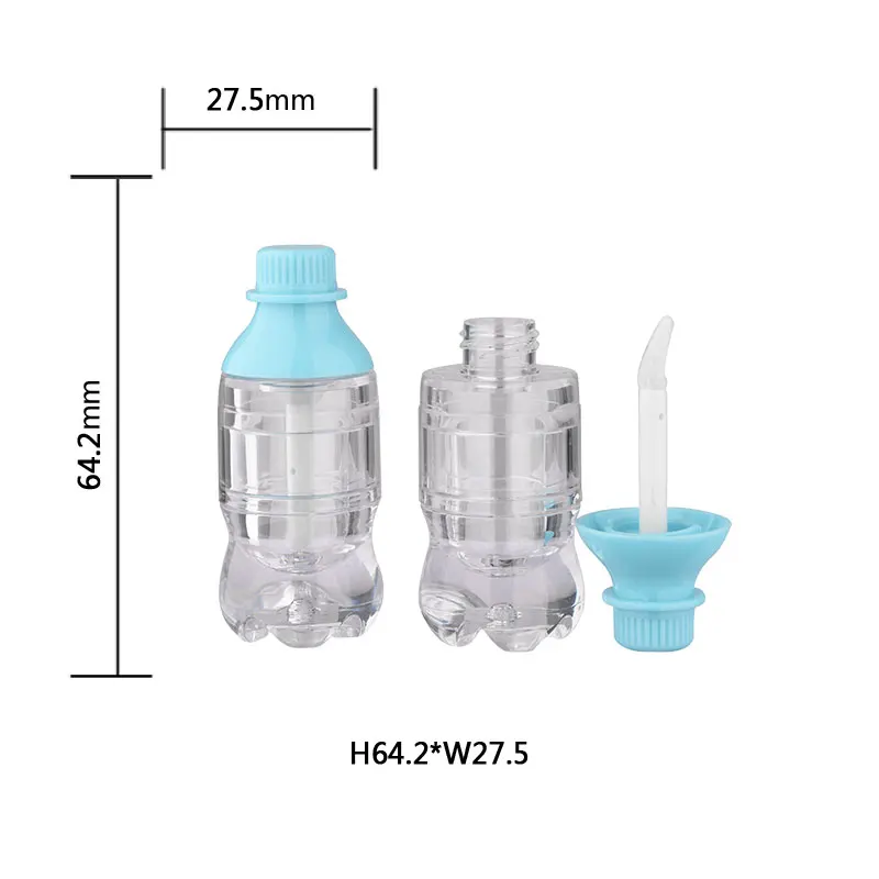 
empty lipgloss container tubes clear transparent cosmetic packaging custom for Amazon Shopee shopify 
