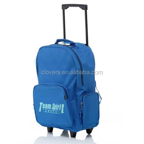 2022 New Design Custom Logo Product Convenient Light Weight Detachable Children Trolley School Bag