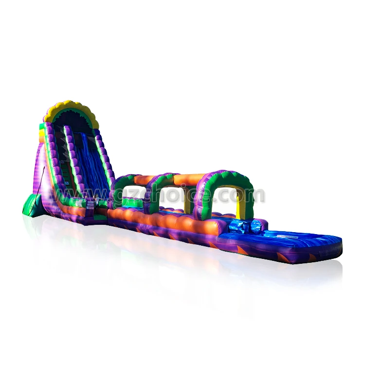 Надувная водная горка для пальмы коммерческого класса с бассейном