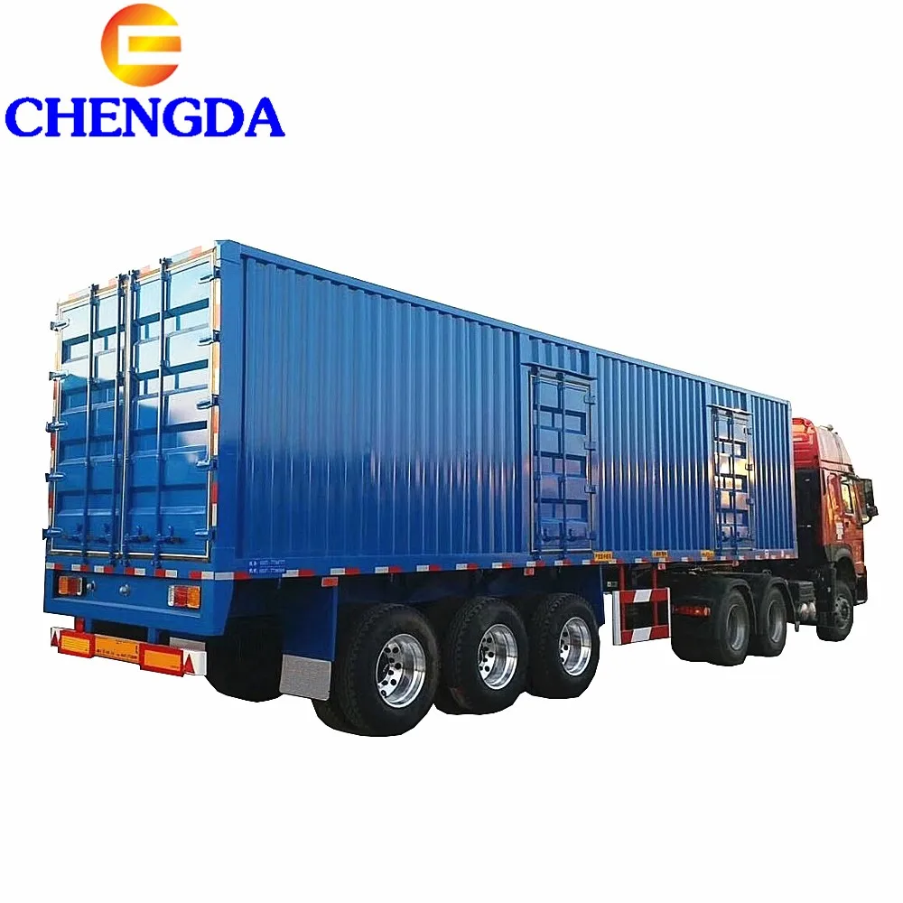 New Van Type Cargo Box Truck Container Box Semi Trailer