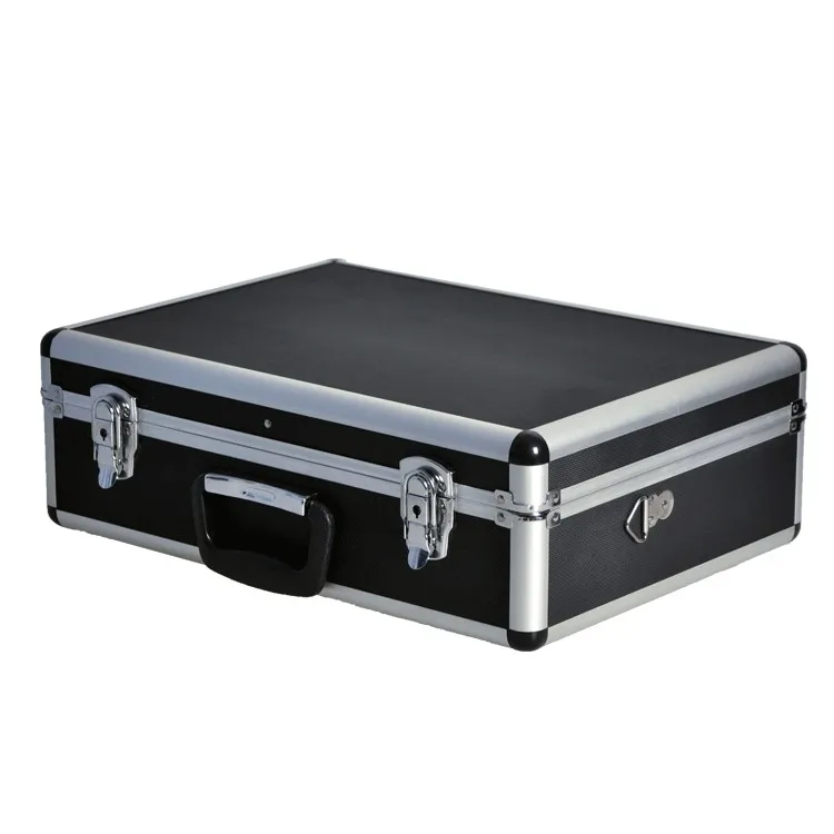 
black 300 piece aluminium poker chip game boxes,poker chip case aluminum chest 