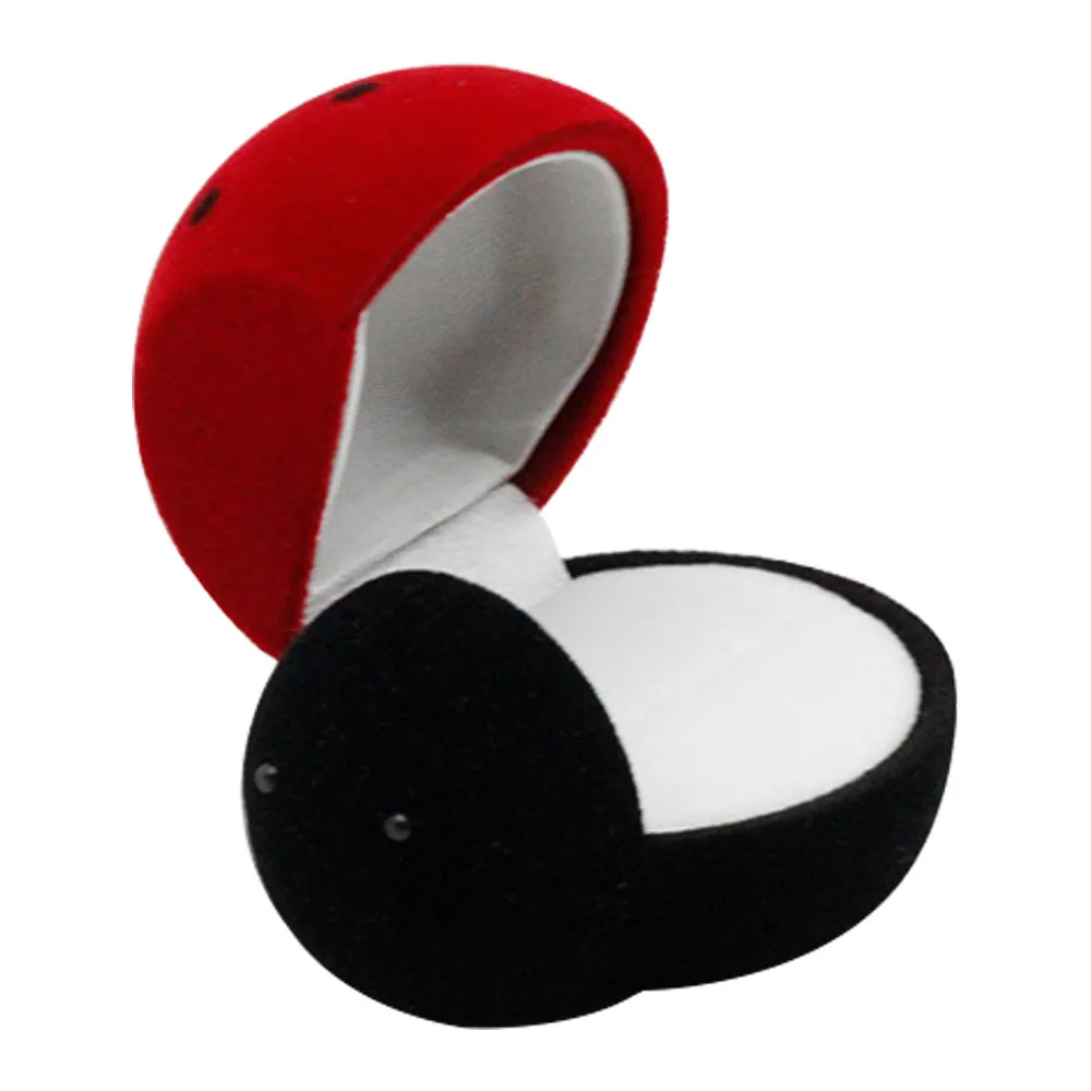 Creative animal shape beetle velvet voice recording jewelry ring box