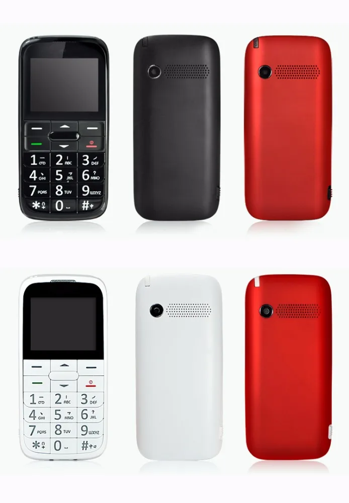 V9 senior phone for old people with SOS and torch