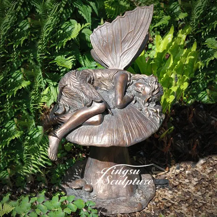 Cheap decoration large resin garden fairy statues