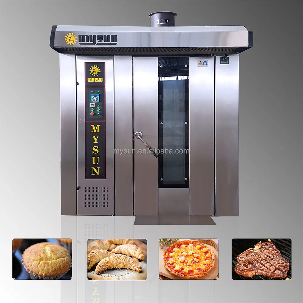 
new 32 trays stainless steel gas rotary rack oven factory CE certificated bread equipment /bakery machine 