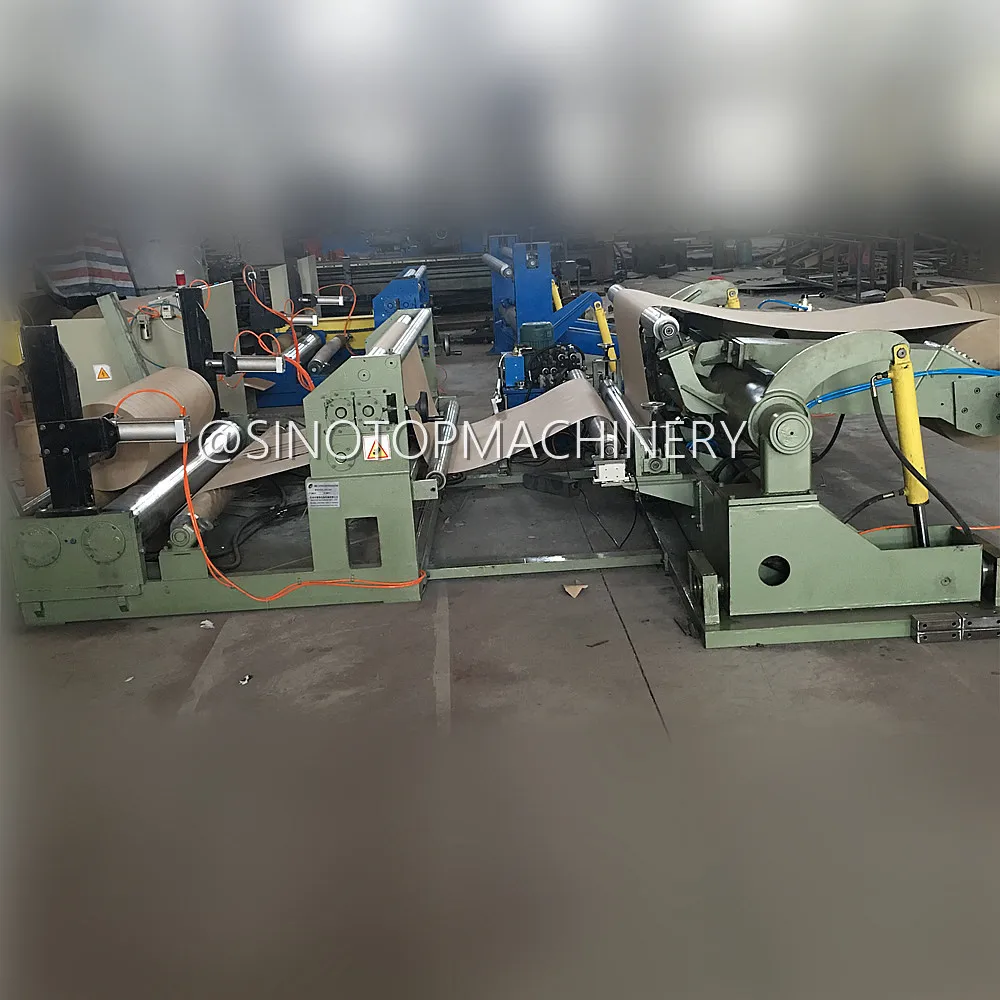 Exporting type edge position controlled slitter rewinder