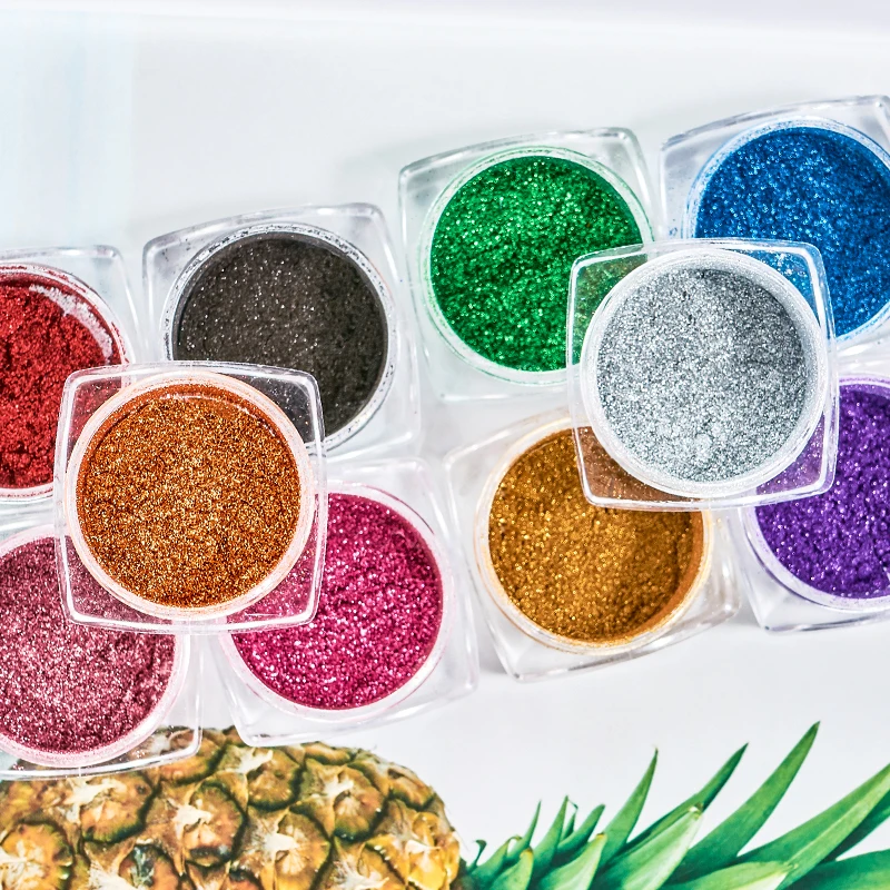 Hot Selling Mirror Powder Nail Art Pigment Manicure 10 Colors Decoration Holographic Fine Mirror Powder
