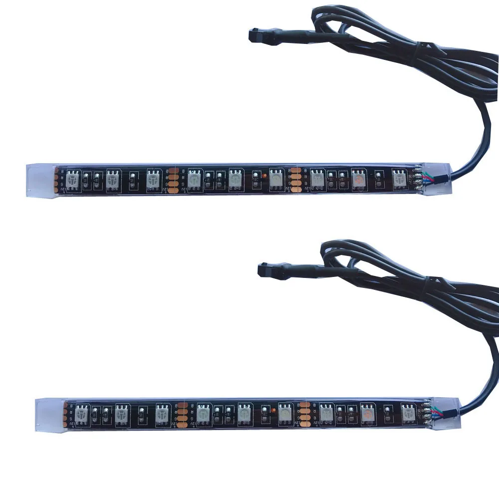 12pcs RGB Motorcycle LED Strip Light Kit UnderGlow accent light Strip with Wireless Remote Controller