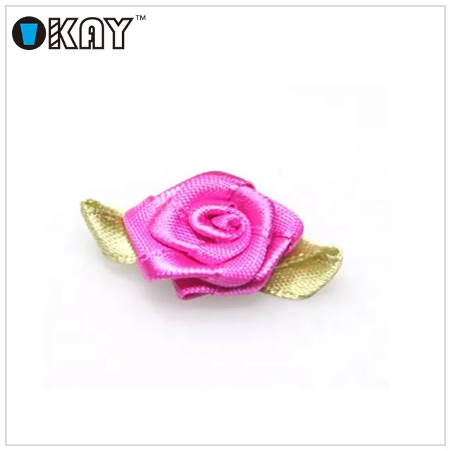 Wholesale Custom Polyester Satin Flowers Ribbon Bowknot For Garment