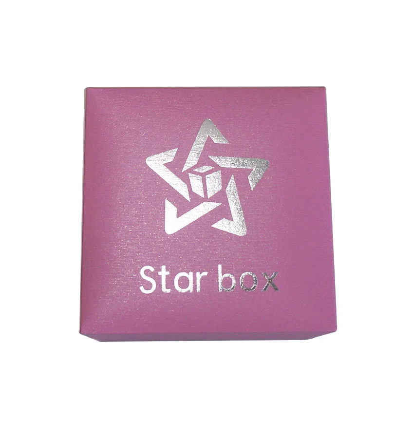 Star box pink color Plastic watch box, paper watch storage box with pillow