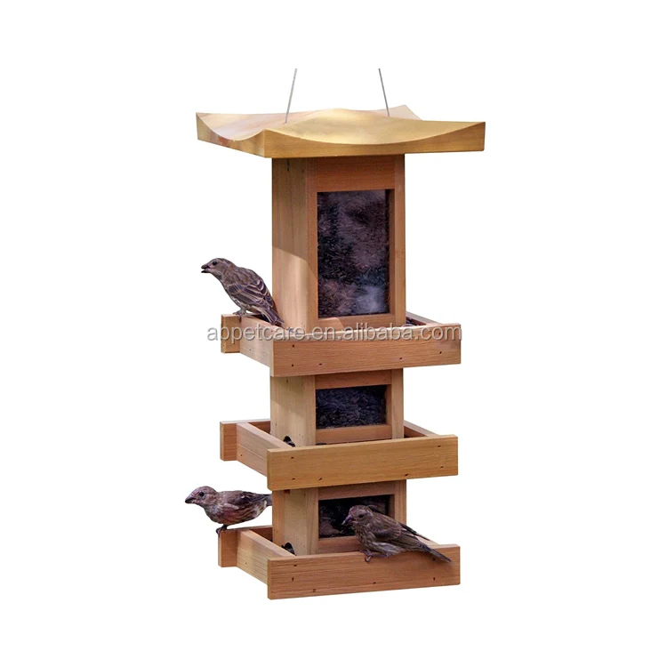Pagoda wildlife Bird Feeder 5-Level Cedar