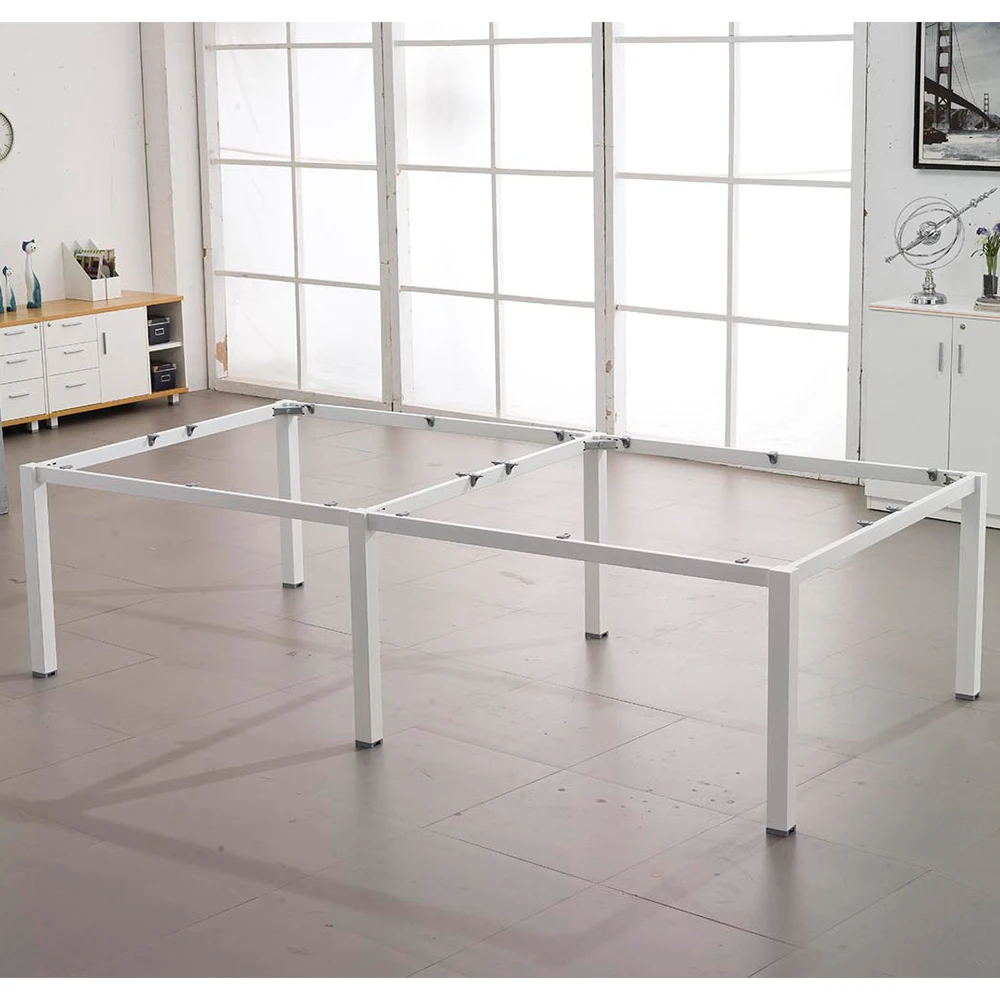 Home Office Metal School Warehouse Mall 4 People Table Commercial Workstation Desk Modern Office Furniture