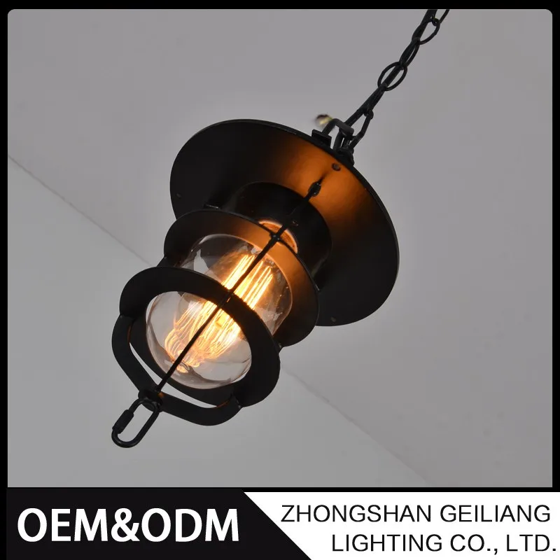 
Decorative glass kerosene lamp led vintage lighting copper brass pendant lamp 