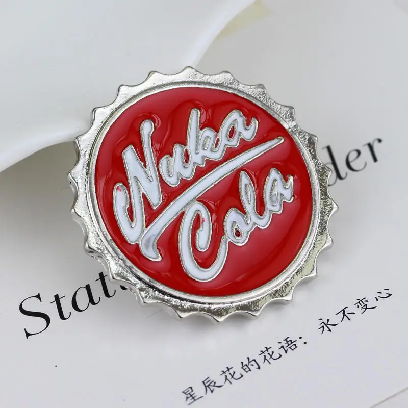 Game Fallout 4 Nuka Cola Enamel Brooches  Pin